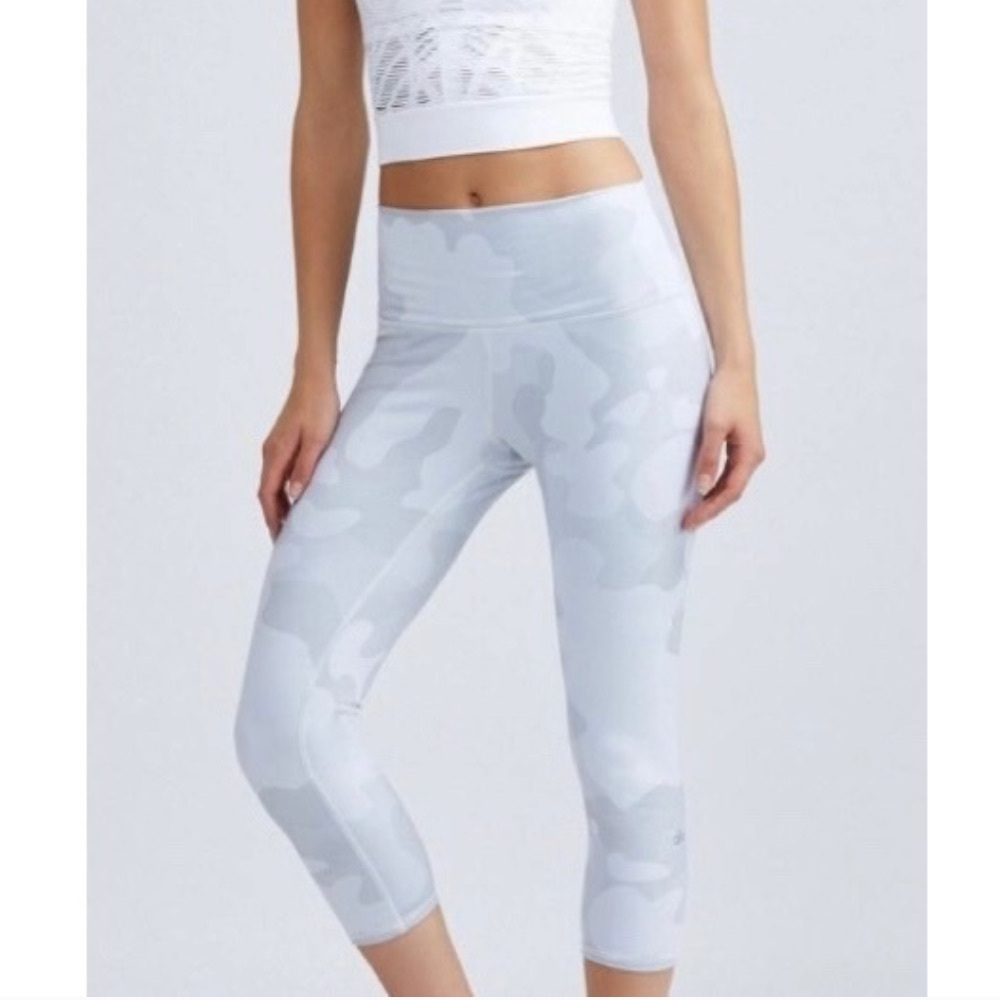 ALO Yoga White Camo Leggings